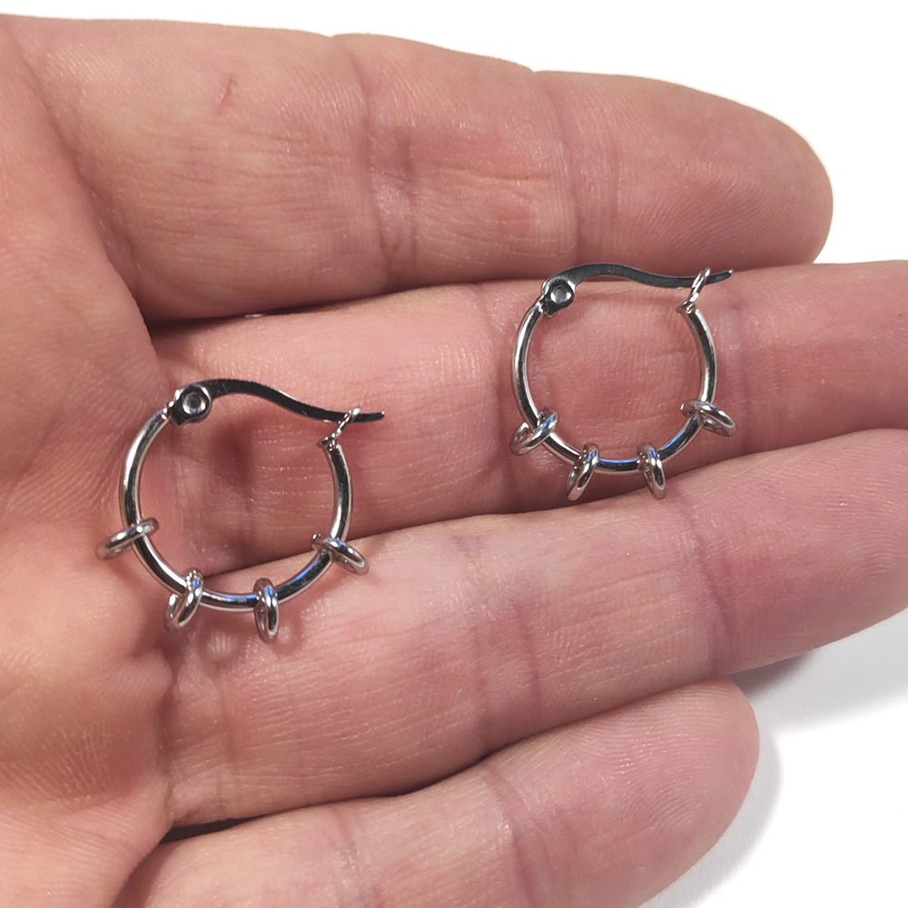 ORECCHINI in acciaio 316 L - EASYRING