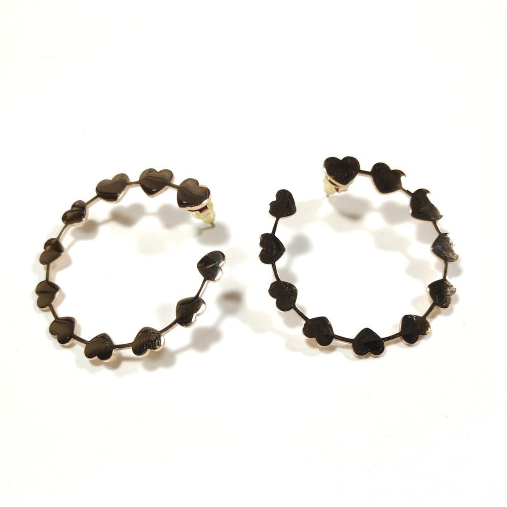 ORECCHINI acciaio 316 L Chirurgico rosèORECCHINI  | Cuori