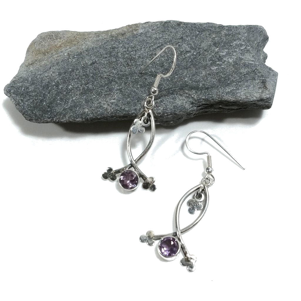 ORECCHINI Argento 925 artigianali con pietra - HOLLY