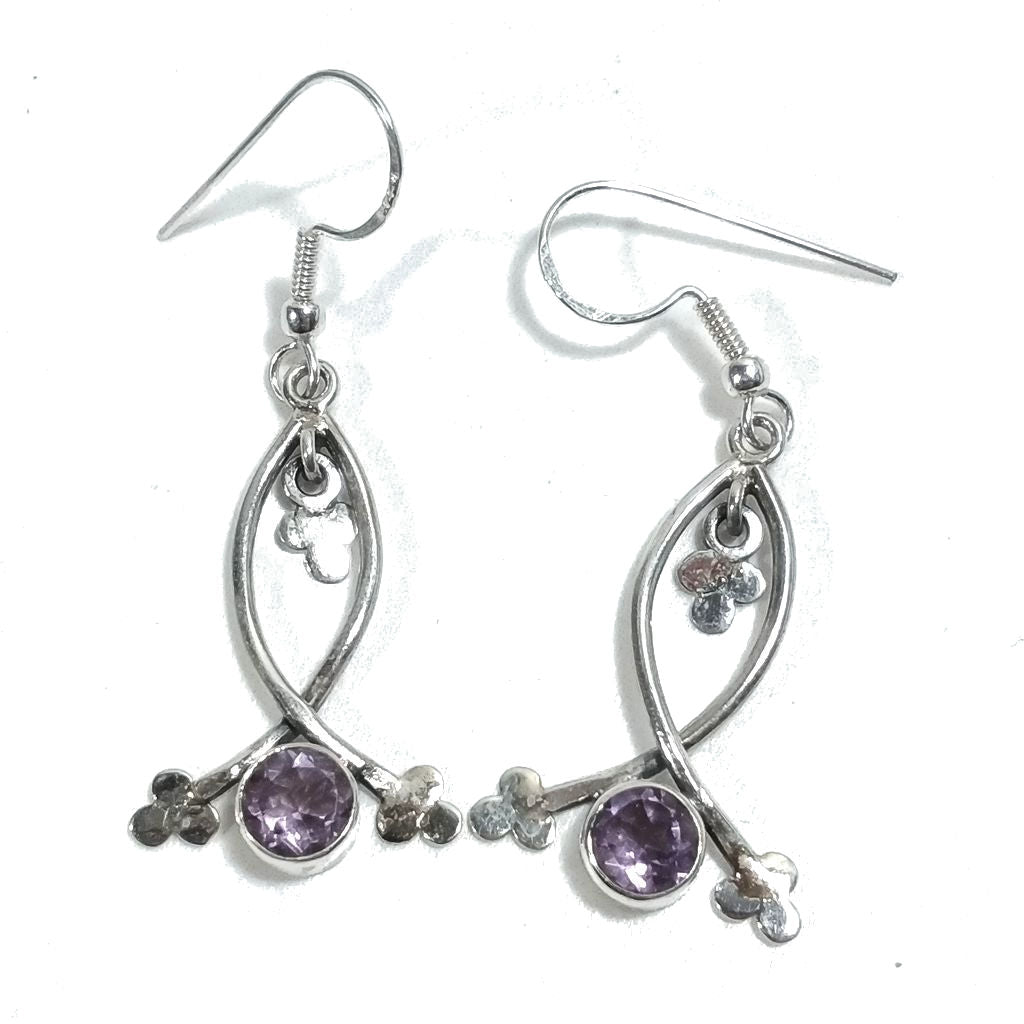 ORECCHINI Argento 925 artigianali con pietra - HOLLY