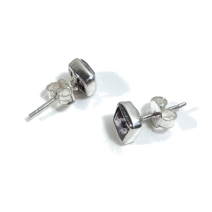 Orecchini da LOBO | Orecchini argento 925 - Ametista | Gioielli argento piercing
