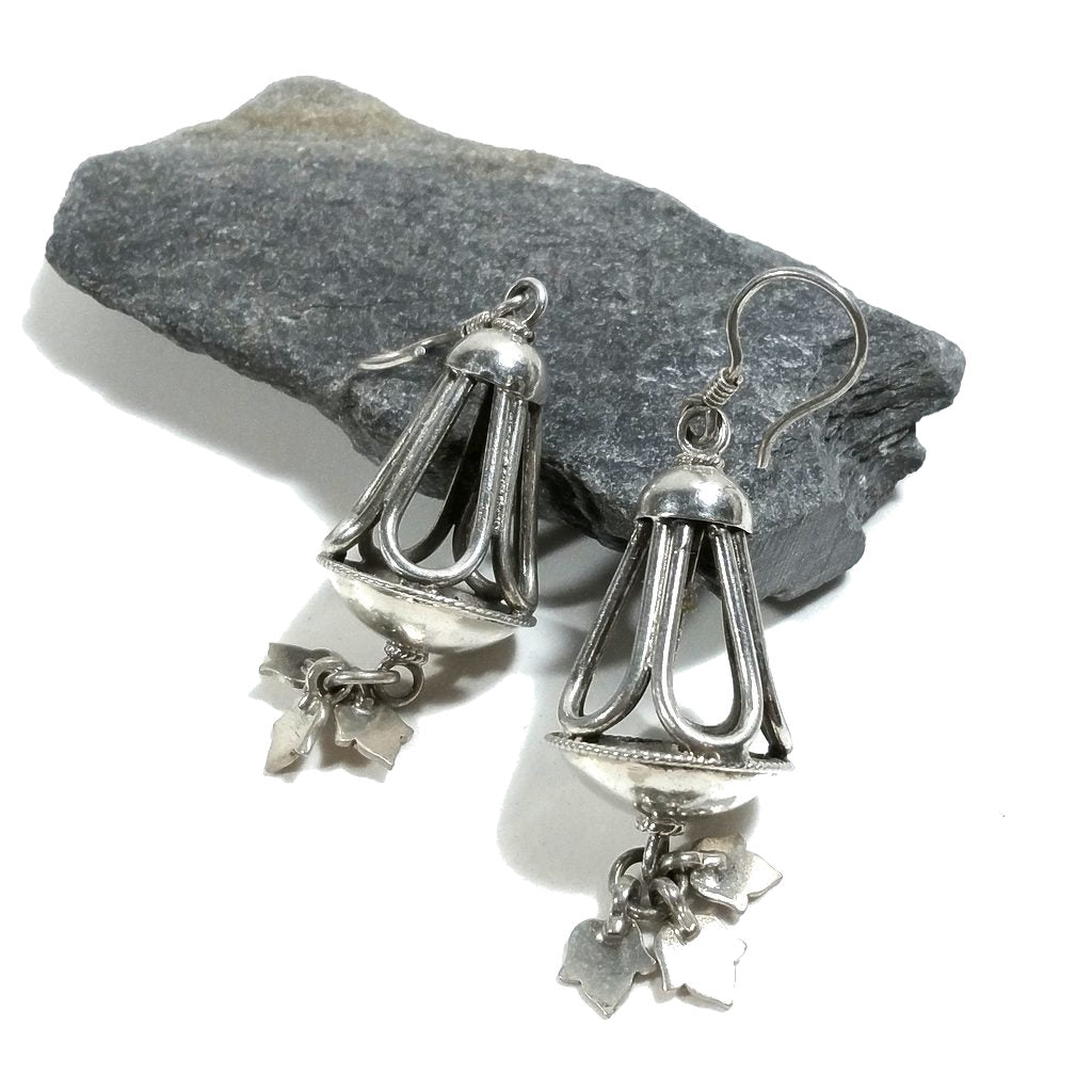 Orecchini etnici in argento 925 filigrana - GHOGHRI