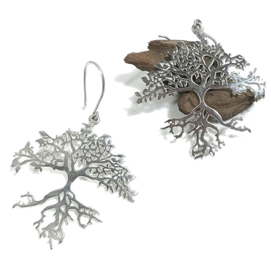 ORECCHINI etnici in argento 925 ALBERO DELLA VITA | Orecchini in argento