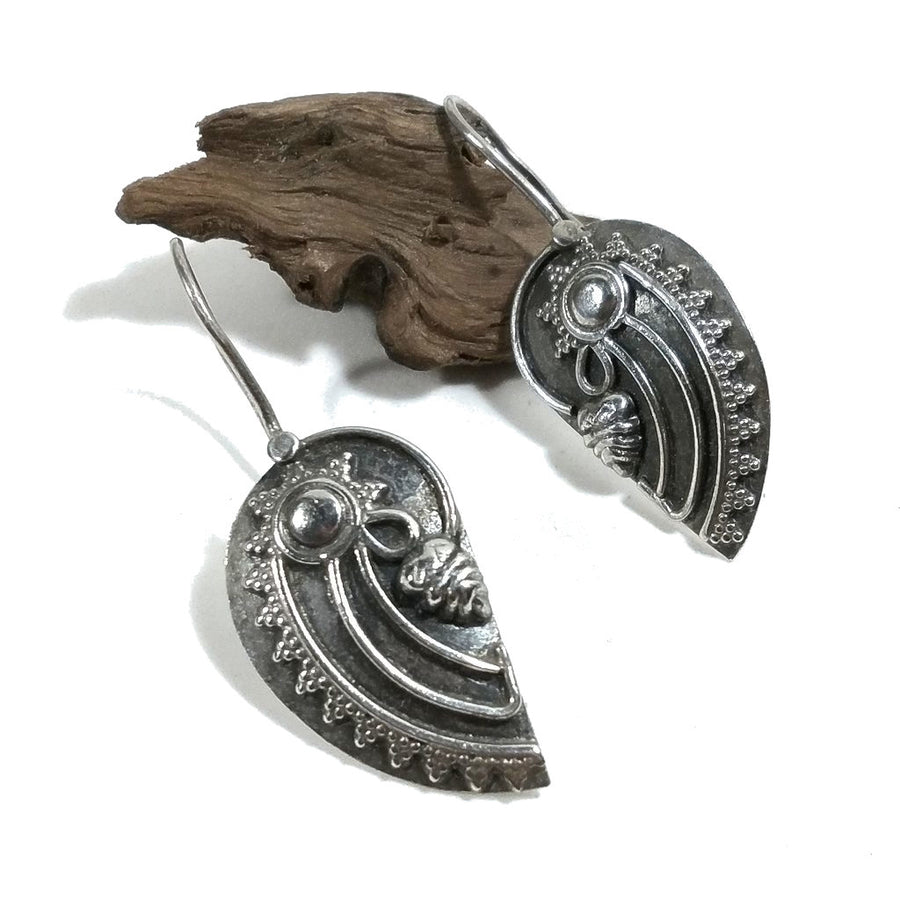 Orecchini etnici in argento 925 - NAUTILUS