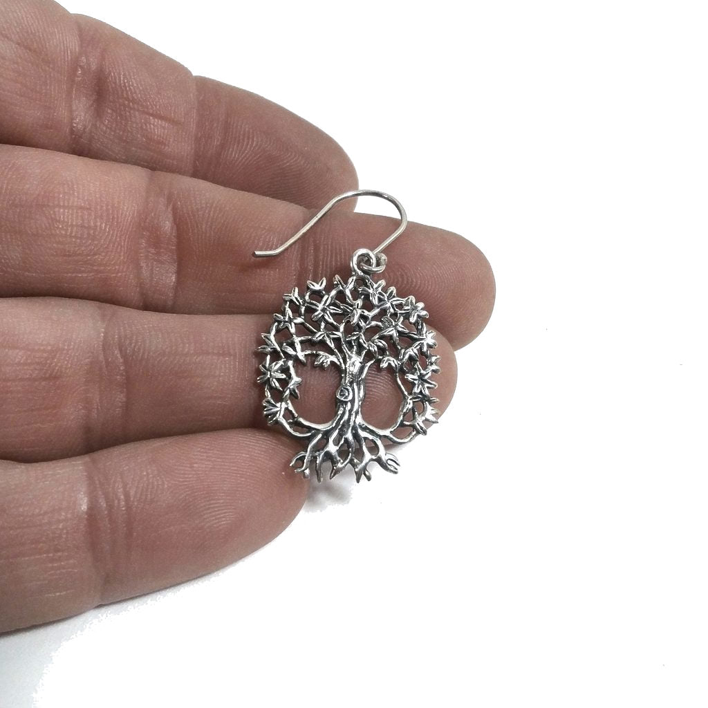ORECCHINI etnici in argento 925 ALBERO DELLA VITA | Orecchini in argento