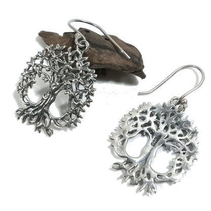 ORECCHINI etnici in argento 925 ALBERO DELLA VITA | Orecchini in argento