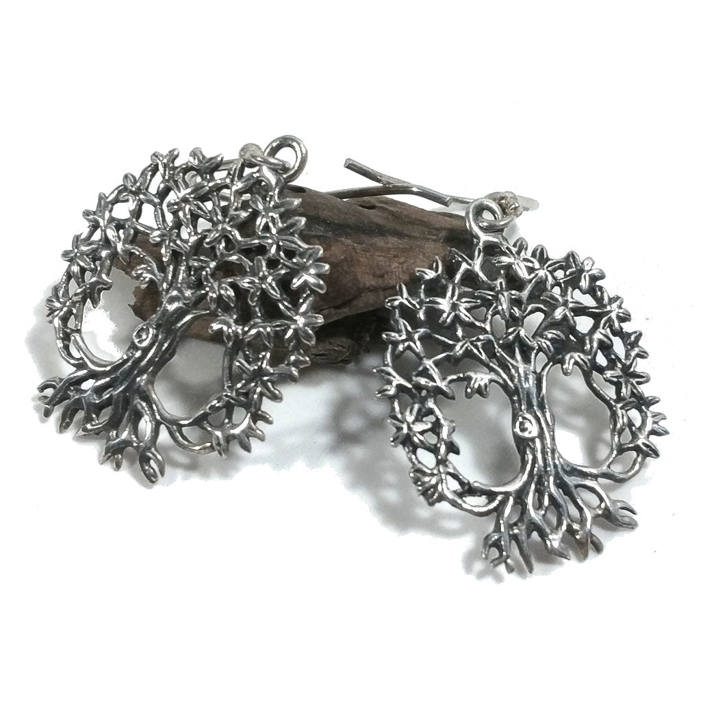ORECCHINI etnici in argento 925 ALBERO DELLA VITA | Orecchini in argento