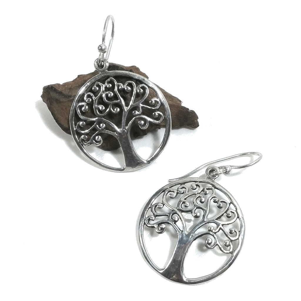 ORECCHINI etnici in argento 925 ALBERO DELLA VITA | Orecchini in argento