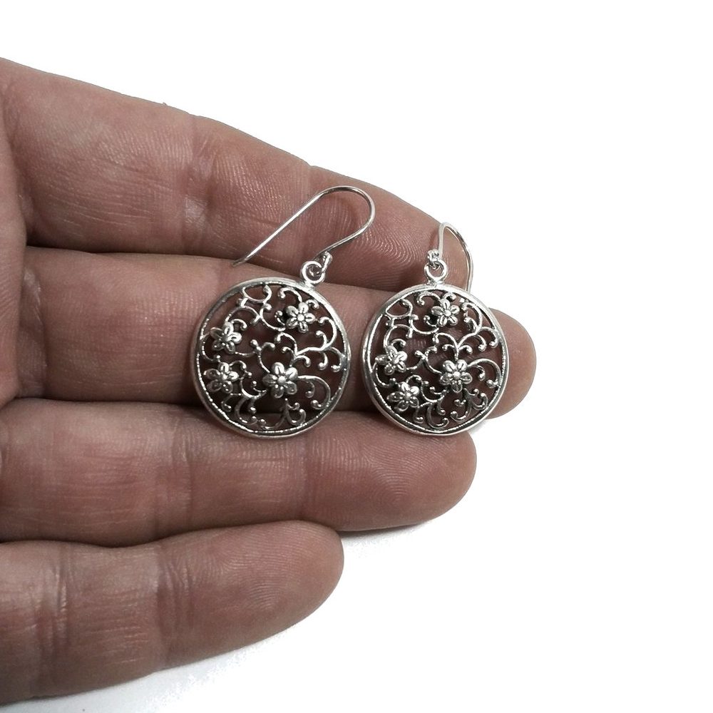 ORECCHINI in argento 925 - Fiore – immagine2
