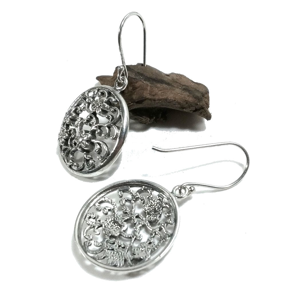 ORECCHINI in argento 925 - Fiore – immagine3