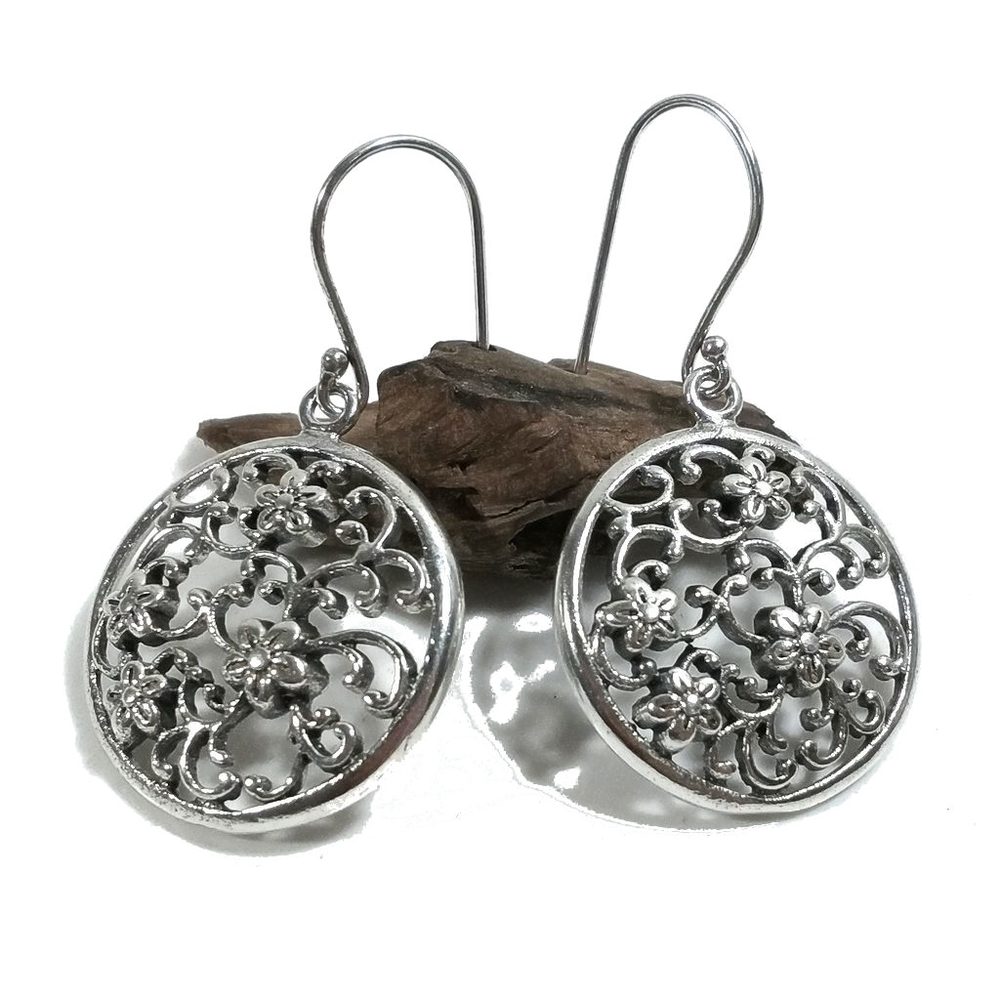 ORECCHINI in argento 925 - Fiore – immagine4