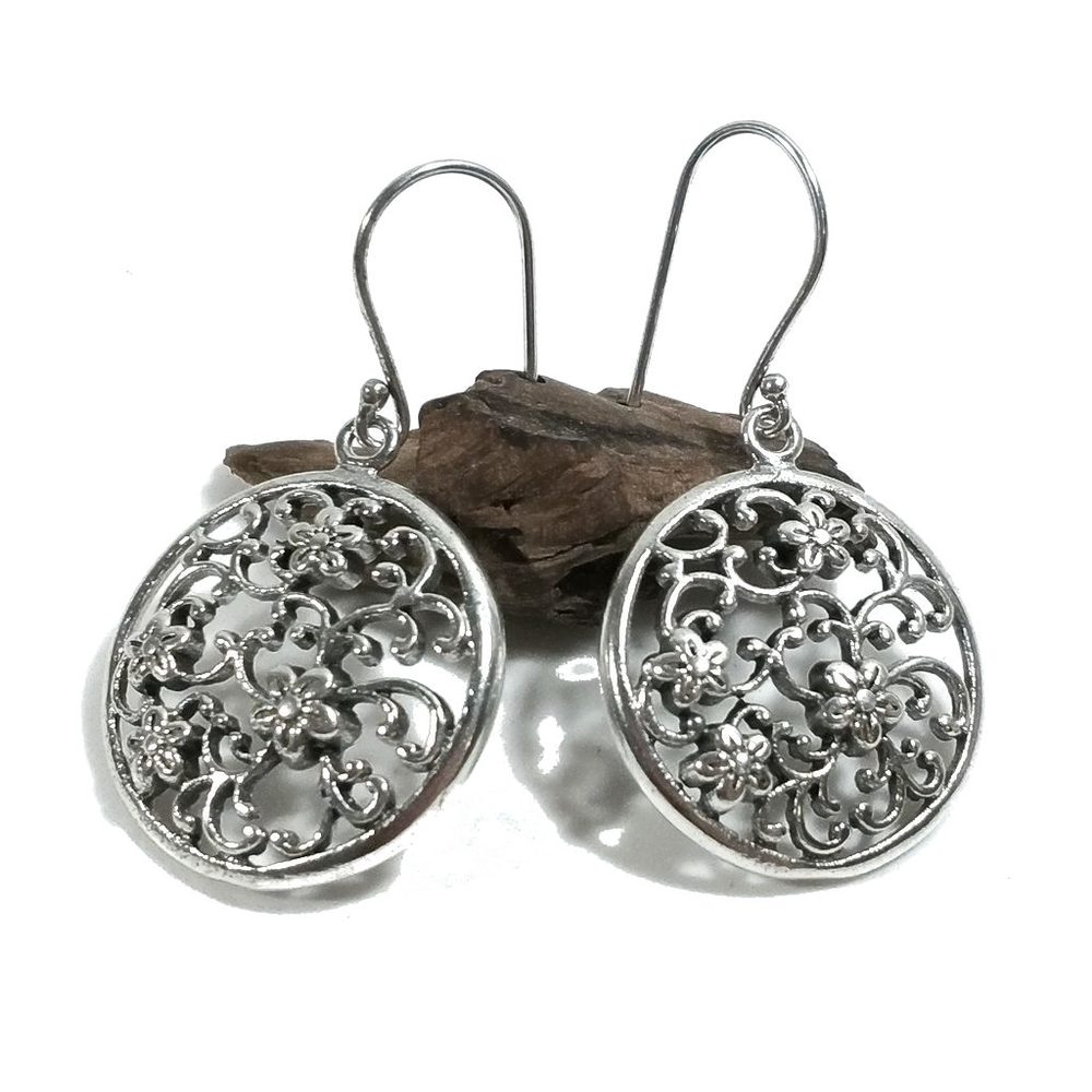 ORECCHINI in argento 925 - Fiore – immagine1