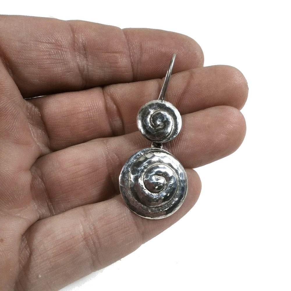 ORECCHINI etnici in argento 925 artigianale | Orecchini spirale