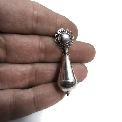 ORECCHINI etnici in argento 925 a forma di goccia | Orecchini da lobo