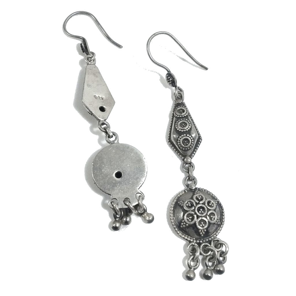 ORECCHINI etnici in argento 925 - filigrana | Orecchini lunghi