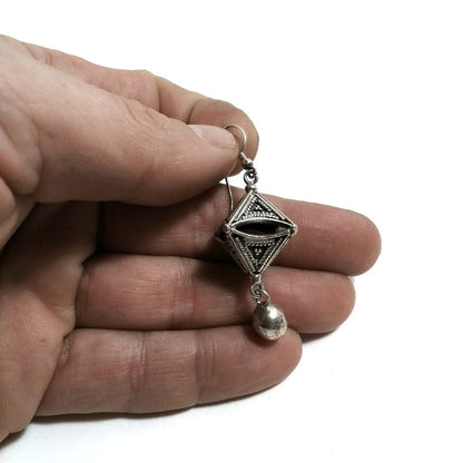 ORECCHINI etnici in argento 925 ROMBO – immagine3