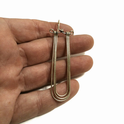 ORECCHINI ETNICI Ottone lucido | Orecchini artigianali | BOHO