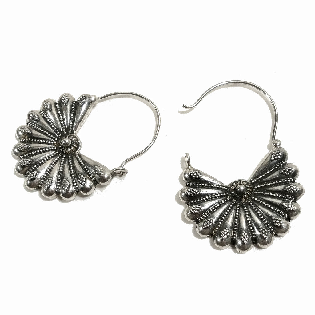 ORECCHINI in argento 925 coda di PAVONE | Orecchini argento