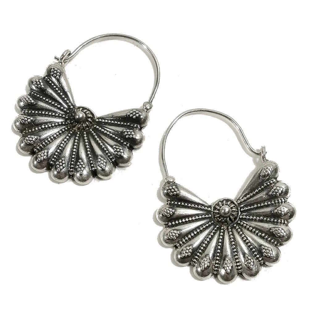 ORECCHINI in argento 925 coda di PAVONE | Orecchini argento