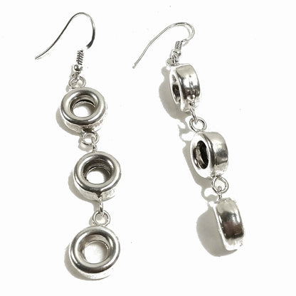ORECCHINI pendenti in argento 925 | DISCHI | Gioielli in argento