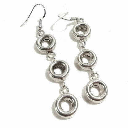 ORECCHINI pendenti in argento 925 | DISCHI | Gioielli in argento