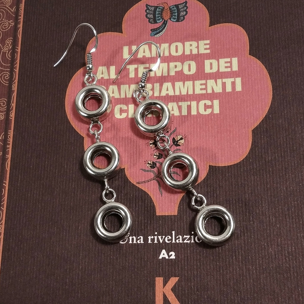 ORECCHINI pendenti in argento 925 | DISCHI | Gioielli in argento