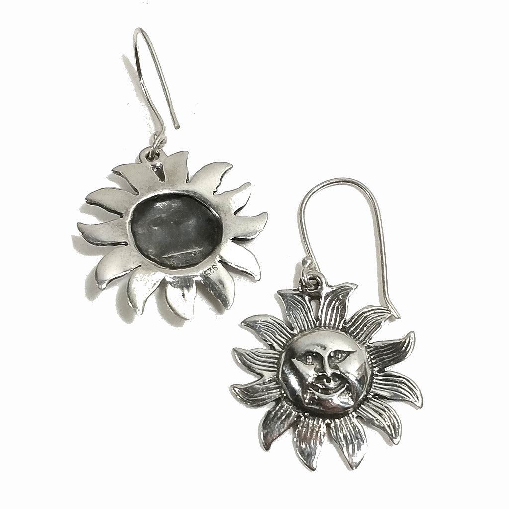ORECCHINI in argento 925 - SOLE Tibetano | Orecchini sole