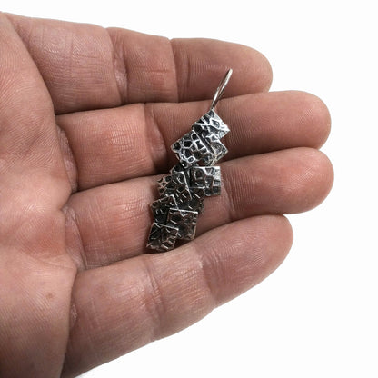 ORECCHINI etnici in argento 925 | CUBO Cubismo | Orecchini in argento
