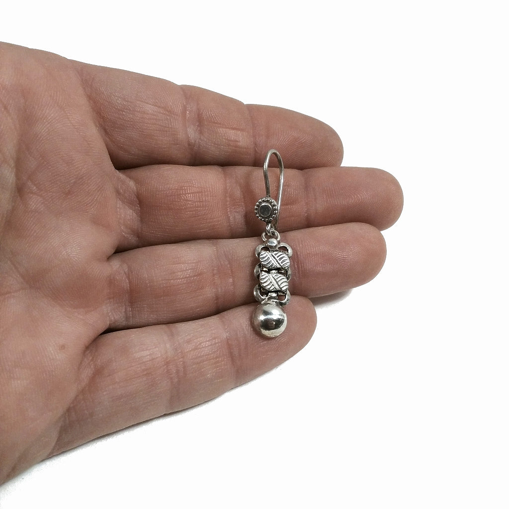 Orecchini etnici pendenti in argento 925 - Rajasthani