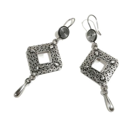 ORECCHINO etnico argento 925 artigianali | Orecchini etnici | BOHO