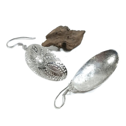 ORECCHINI etnici in argento 925 karen ovale | Gioielli tribali