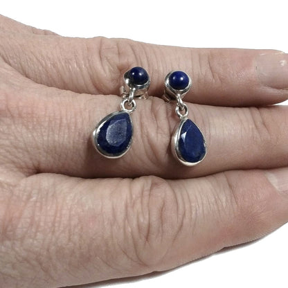ORECCHINI Argento 925 artigianali Lapislazzuli | orecchini in argento da lobo