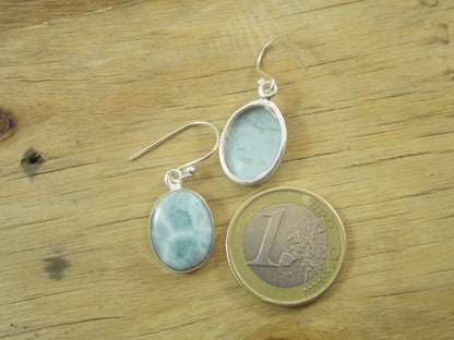Orecchini in argento 925 con larimar - MURARICHINTALA – immagine2