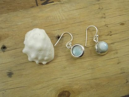 Orecchini in argento 925 con larimar - BADVEL – immagine3