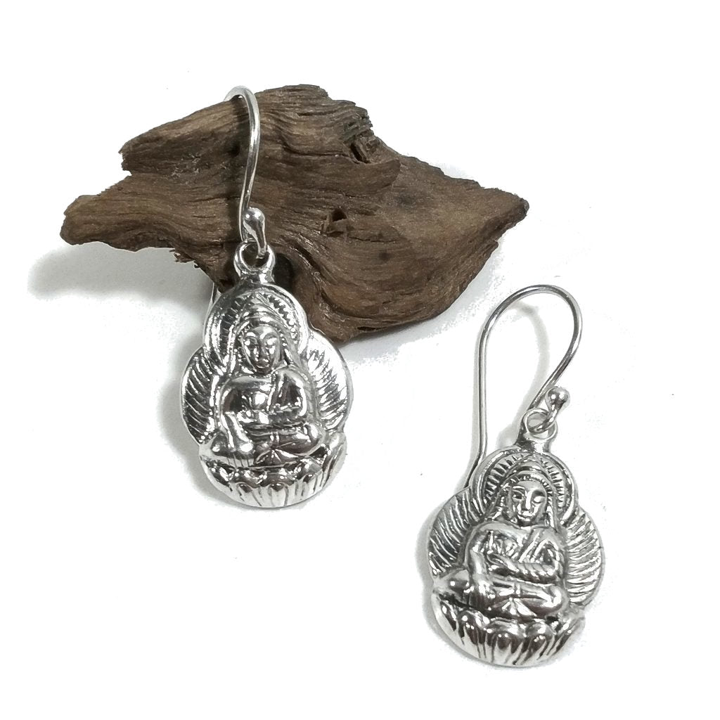 Orecchini etnici in argento 925 - SHIVA