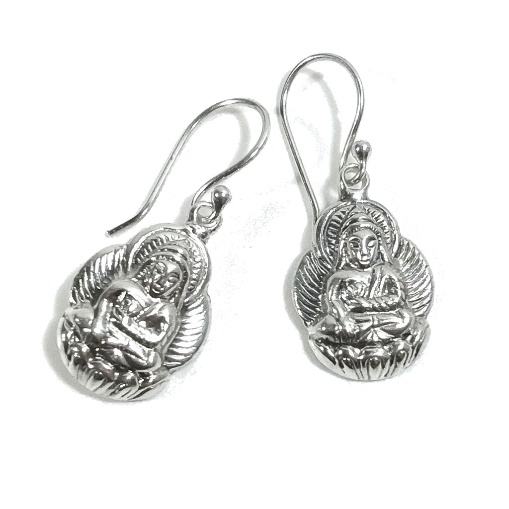 Orecchini etnici in argento 925 - SHIVA