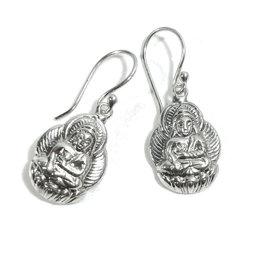 Orecchini etnici in argento 925 - SHIVA