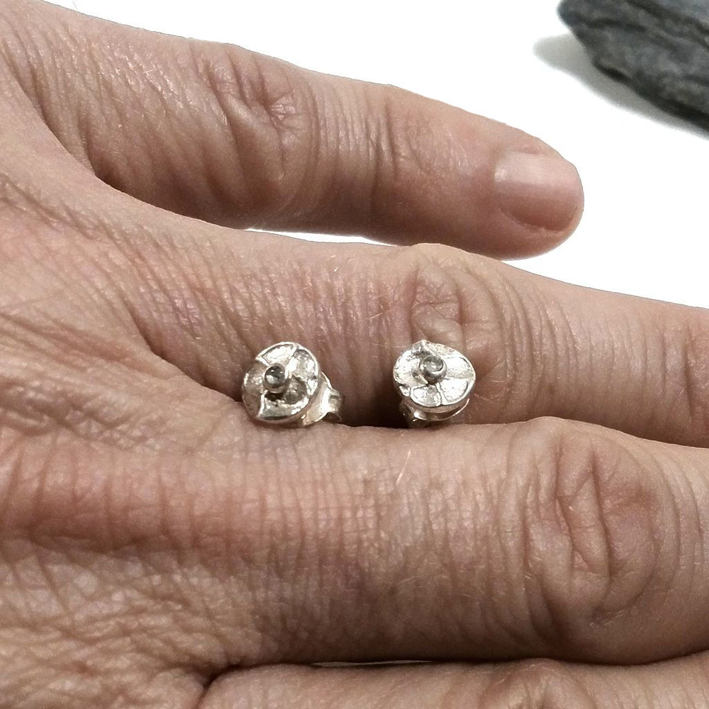 MINI Orecchini argento 925 - Pietra di luna | Gioielli argento piercing