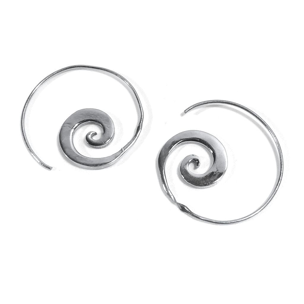 ORECCHINI ETNICI Ottone lucido ORECCHINI | Spirale piercing | BOHO