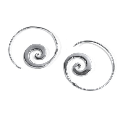 ORECCHINI ETNICI Ottone lucido ORECCHINI | Spirale piercing | BOHO