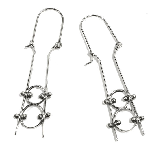 ORECCHINI contemporanei Ottone lucido ORECCHINI | artigianali | Minimal