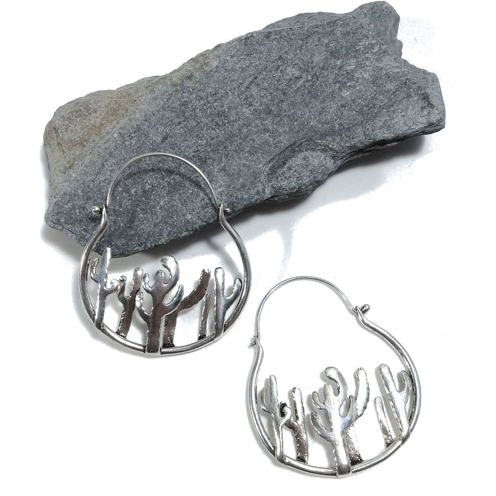 ORECCHINI cactus in argento 925 - KAIKTAS