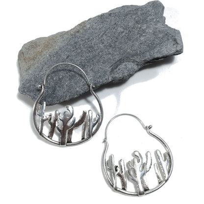 ORECCHINI cactus in argento 925 - KAIKTAS