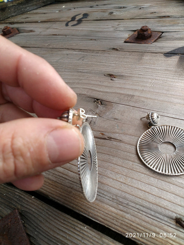 Orecchini in argento 925 a cerchio - GOMTI
