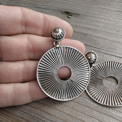 Orecchini in argento 925 a cerchio - GOMTI