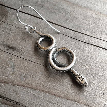 ORECCHINI a SERPENTE PURNA argento - Orecchino etnico | Serpente