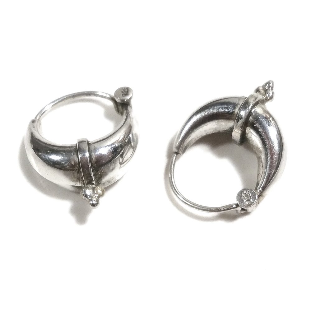 ORECCHINI etnici cerchio in argento 925 - TRIBAL