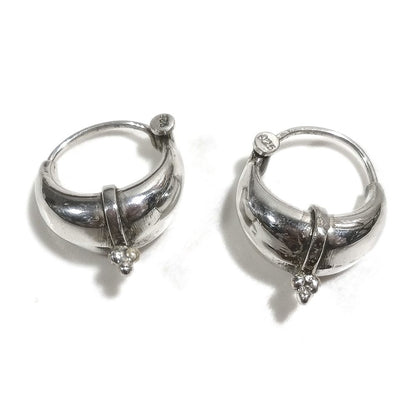 ORECCHINI etnici cerchio in argento 925 - TRIBAL