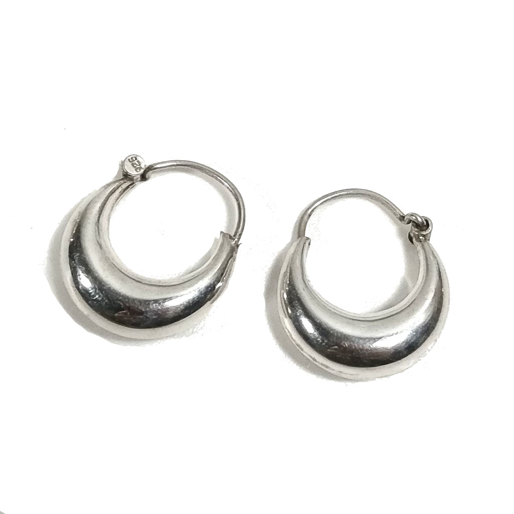 Orecchini cerchio argento - uomo e donna piccolo | Orecchini cerchio