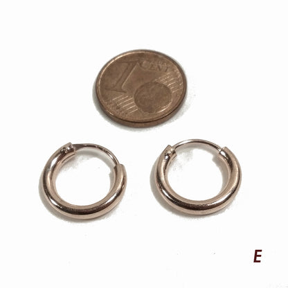 ORECCHINI CERCHIO in Argento 925 dorato – immagine10